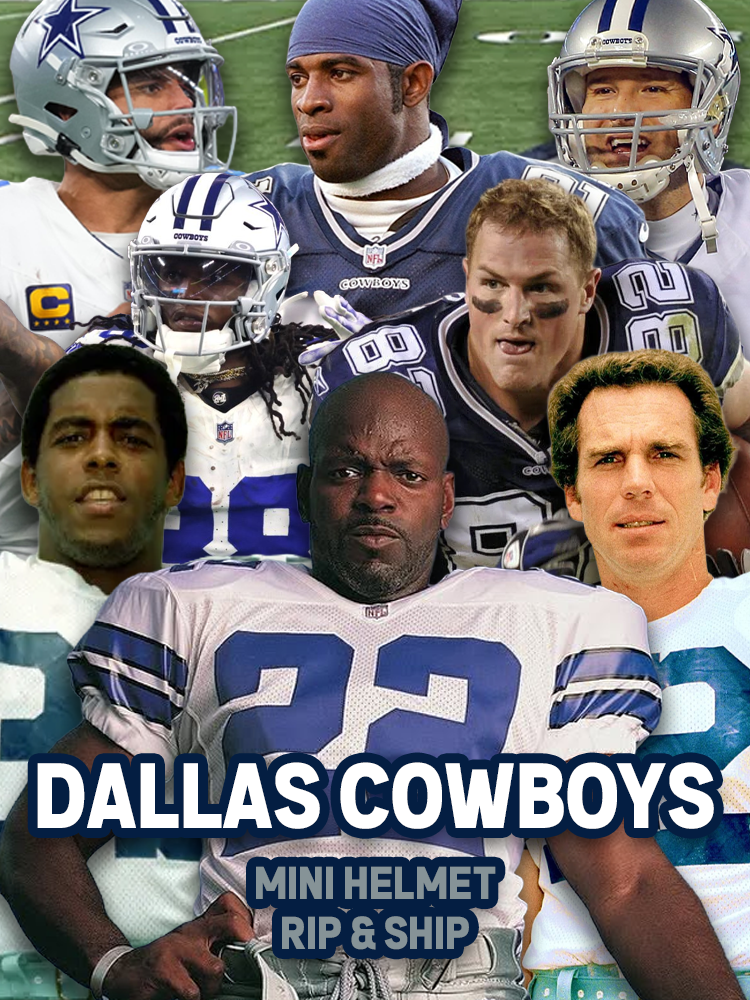 Dallas Cowboys Signed Mini Helmet Mystery Box