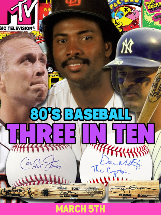 *SOLD OUT* 1980's Baseball Stars: Three In Ten