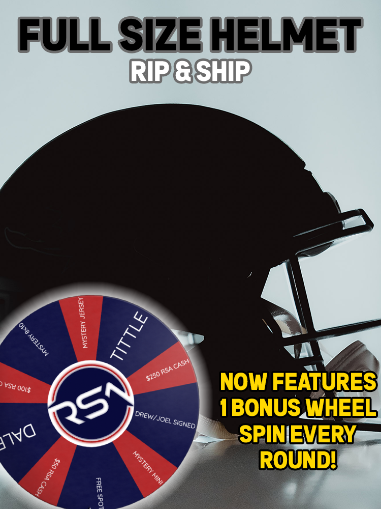 One Full Size Helmet Rip & Ship w/Bonus Wheel Spin!