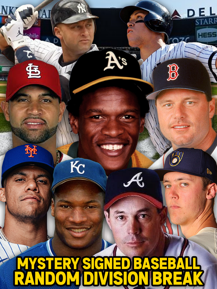 RANDOM DIVISION Signed Baseball Mystery Box Break - Round 6