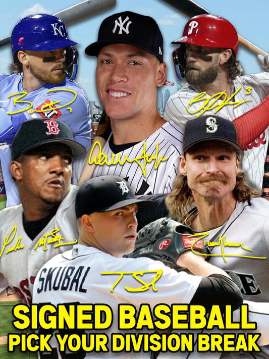 PICK YOUR DIVISION Signed Baseball Mystery Box - Round 33