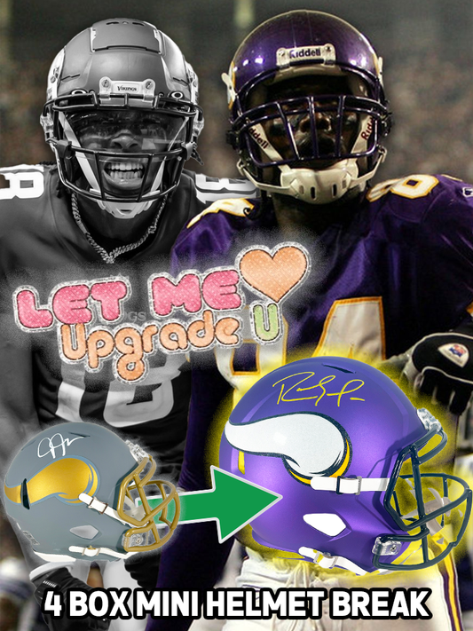 5 Spots Left! Upgrade U - 4 Box Mystery Signed Mini Helmet PYT 1 Random Team Break - Round 7