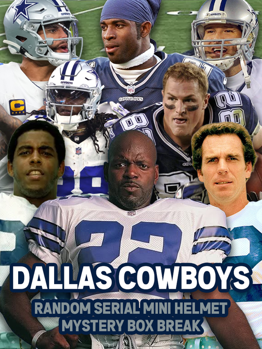 Dallas Cowboys Signed Mini Helmet Random Serial Mystery Box Break - ROUND 18