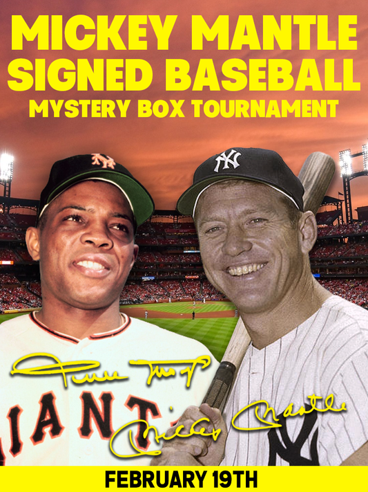 Mickey Mantle Signed Baseball Mystery Box Tournament